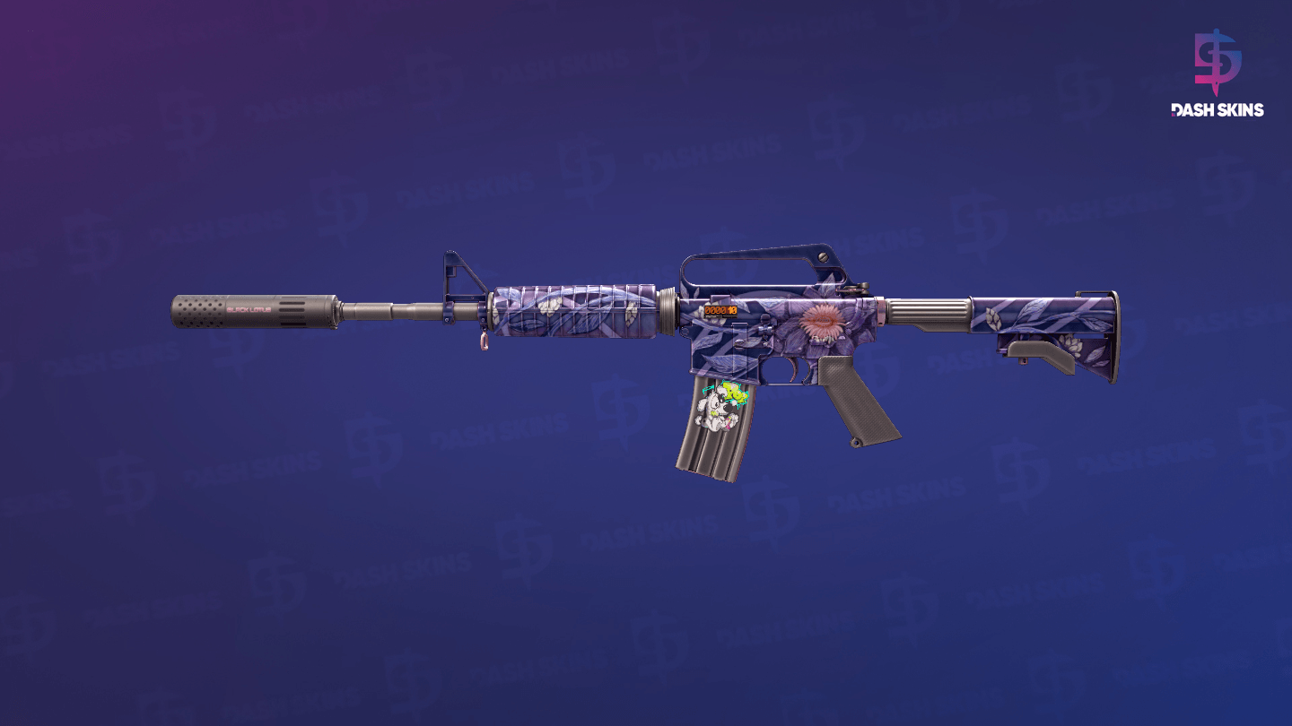 StatTrak™ M4A1-S | Black Lotus (Minimal Wear) Screenshot Playside