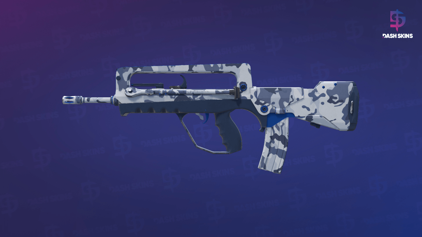 FAMAS | Yeti Camo (Minimal Wear) Screenshot Playside