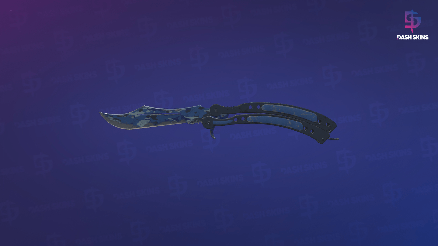 ★ Butterfly Knife | Bright Water (Battle-Scarred) Screenshot Playside