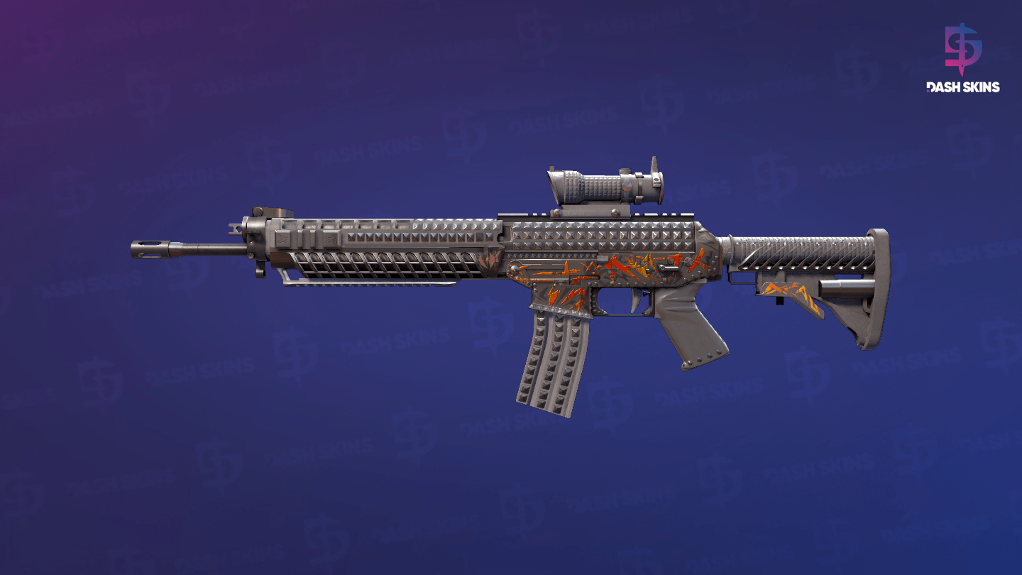 SG 553 | Heavy Metal (Minimal Wear) Screenshot Playside