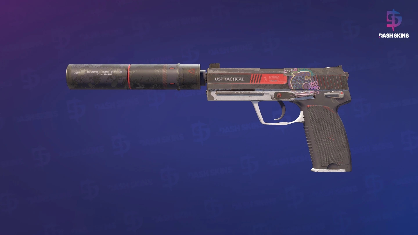 USP-S | Cyrex (Well-Worn) Screenshot Playside