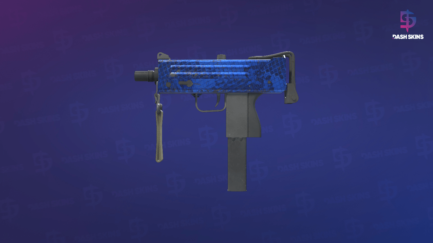 MAC-10 | Lapis Gator (Well-Worn) Screenshot Playside