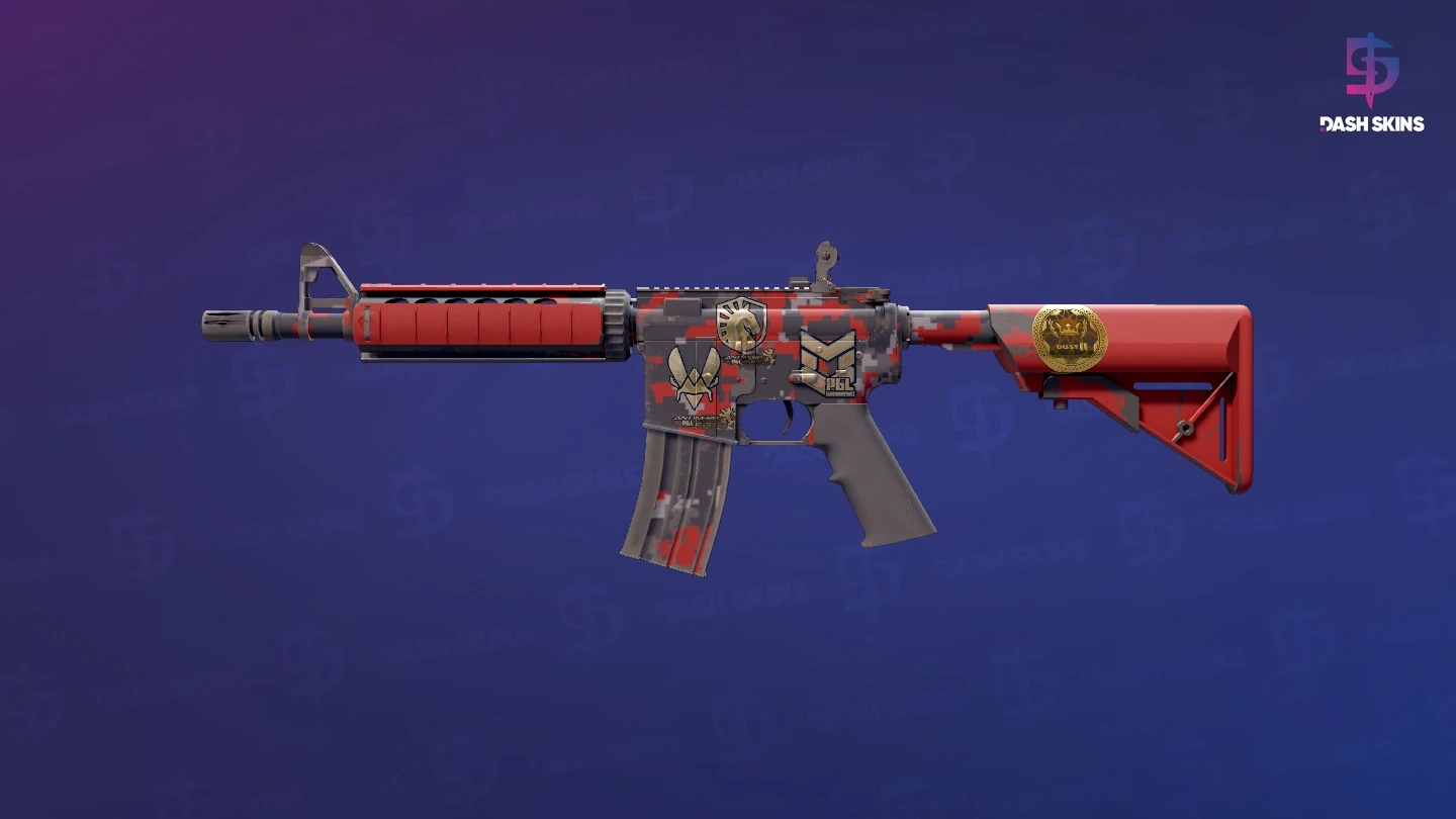 Souvenir M4A4 | Red DDPAT (Minimal Wear) Screenshot Playside