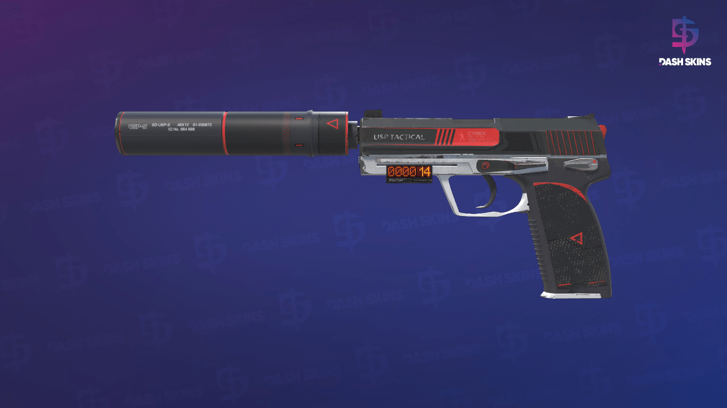 StatTrak™ USP-S | Cyrex (Minimal Wear) Screenshot Playside