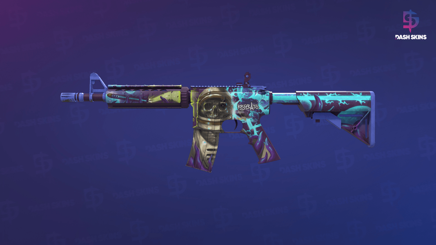 M4A4 | Desolate Space (Well-Worn) Screenshot Playside