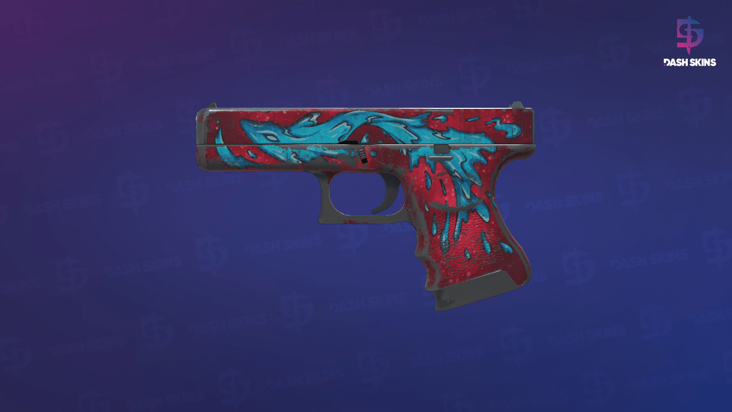 Glock-18 | Water Elemental (Battle-Scarred) Screenshot Playside