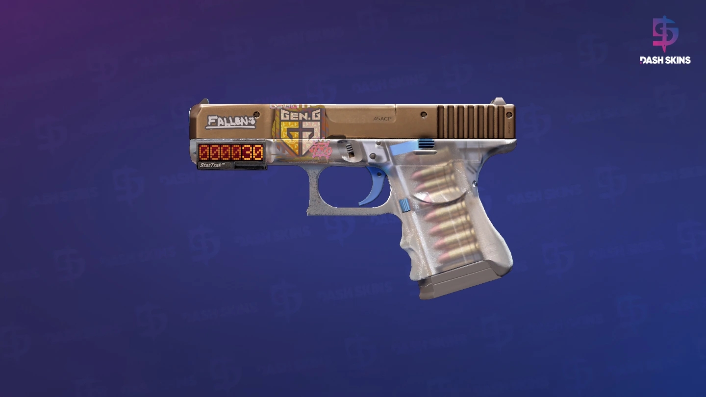 StatTrak™ Glock-18 | Clear Polymer (Minimal Wear) Screenshot Playside