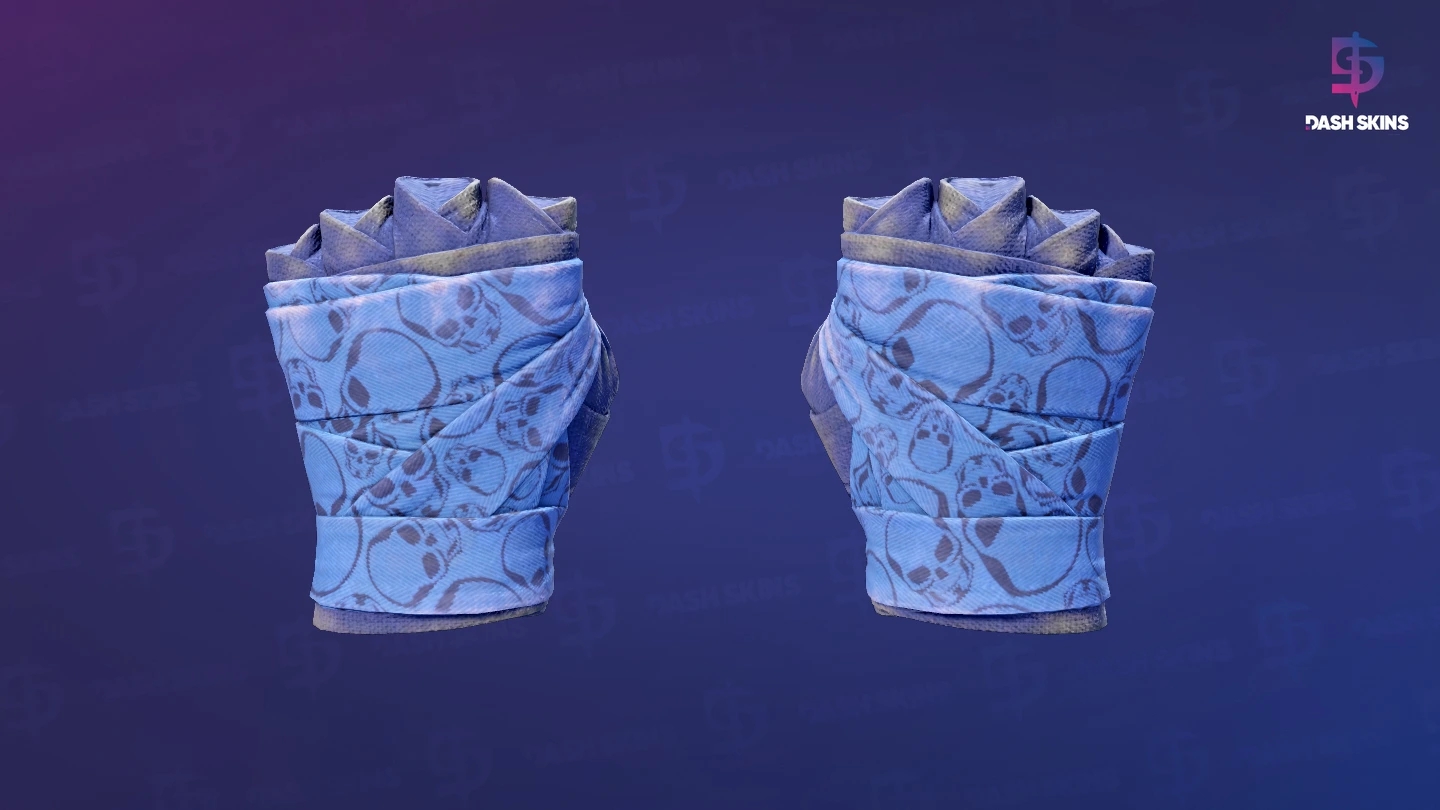 ★ Hand Wraps | Cobalt Skulls (Well-Worn) Screenshot Playside