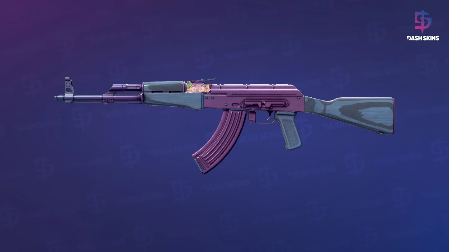 AK-47 | Midnight Laminate (Minimal Wear) Screenshot Playside