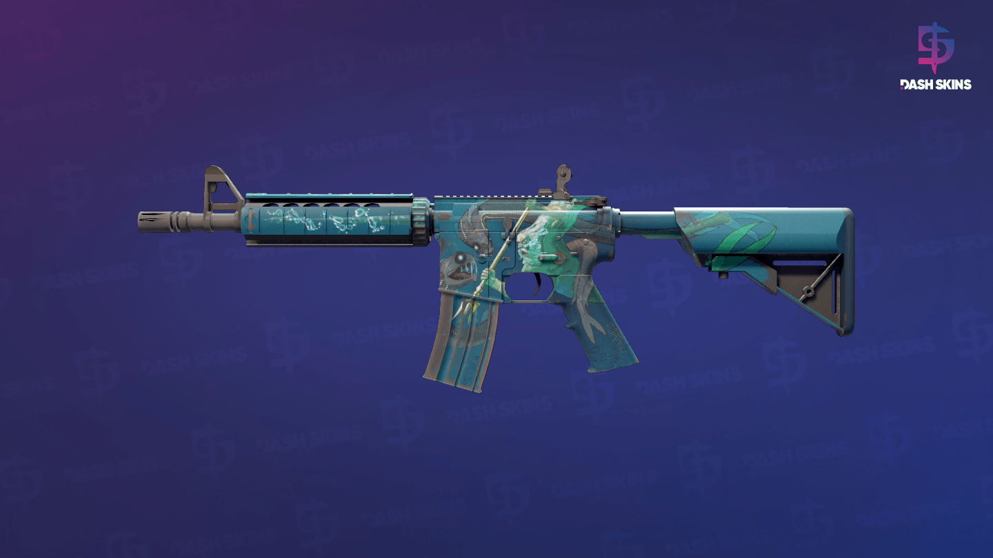 M4A4 | Poseidon (Minimal Wear) Screenshot Playside