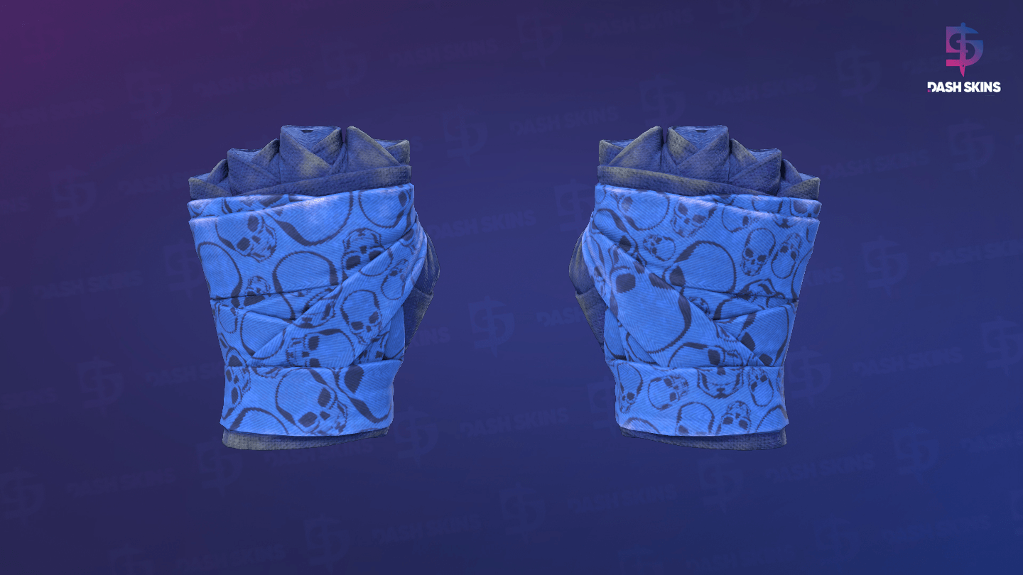 ★ Hand Wraps | Cobalt Skulls (Field-Tested) Screenshot Playside