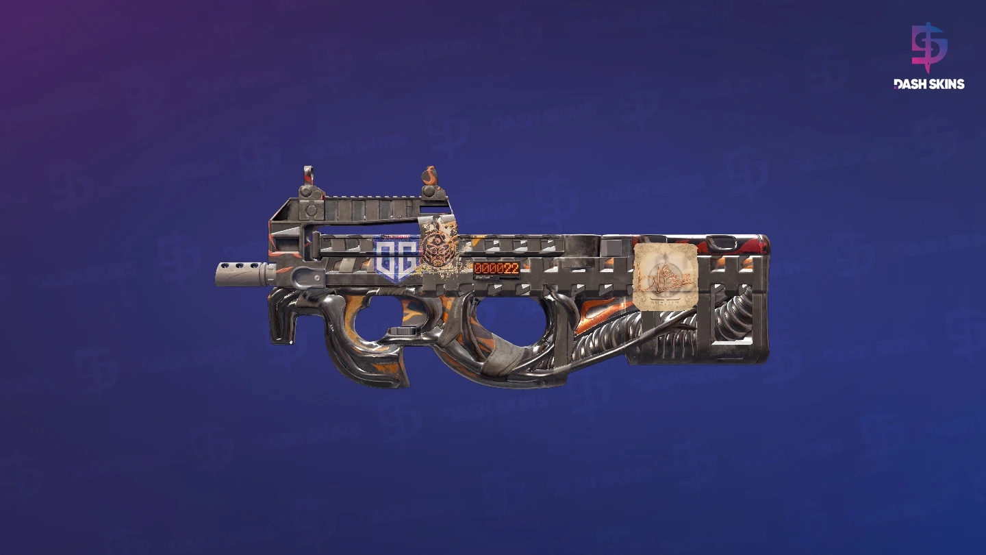 StatTrak™ P90 | Vent Rush (Battle-Scarred) Screenshot Playside