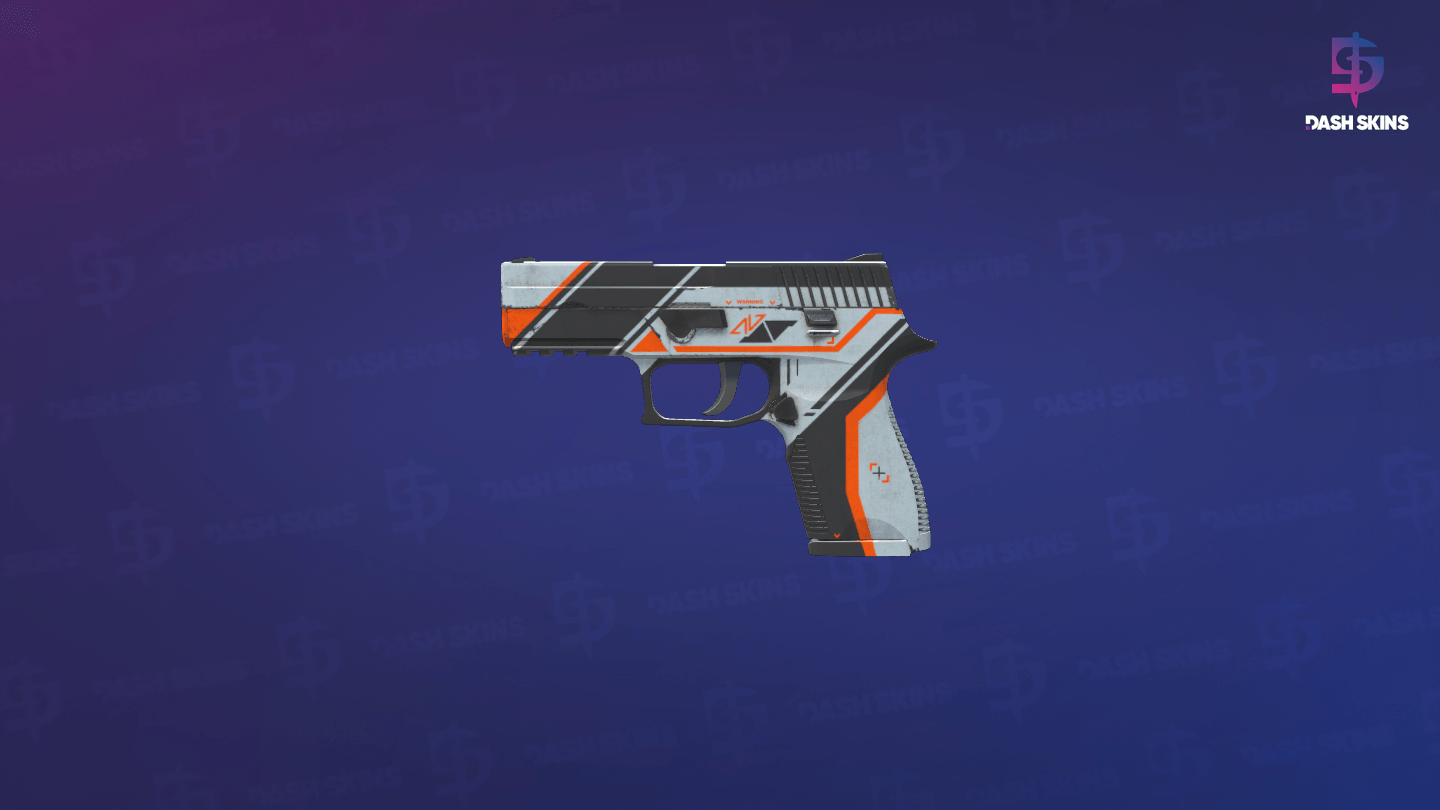 P250 | Asiimov (Well-Worn) Screenshot Playside