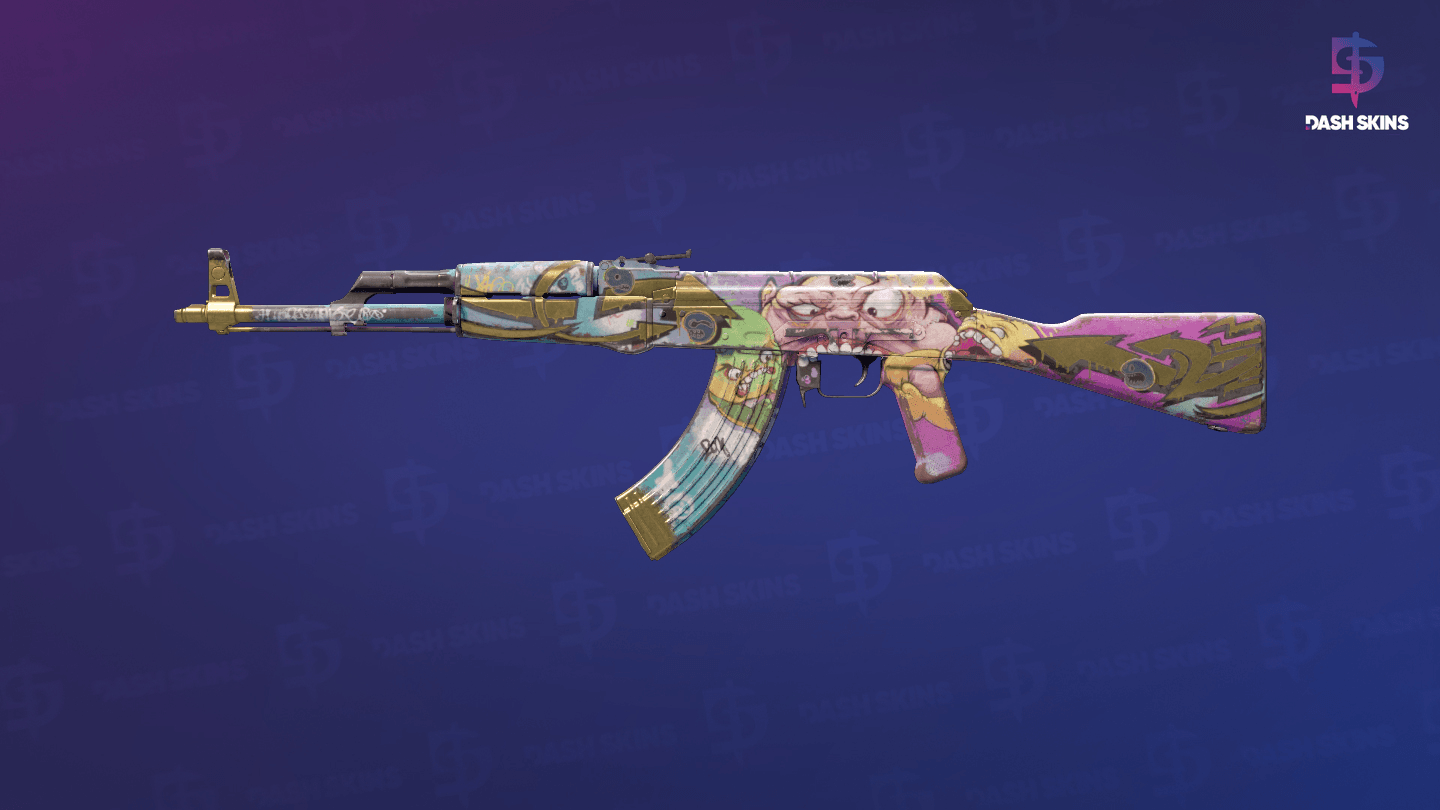 AK-47 | B the Monster (Battle-Scarred) Screenshot Playside