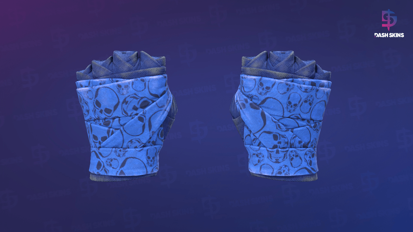 ★ Hand Wraps | Cobalt Skulls (Field-Tested) Screenshot Playside