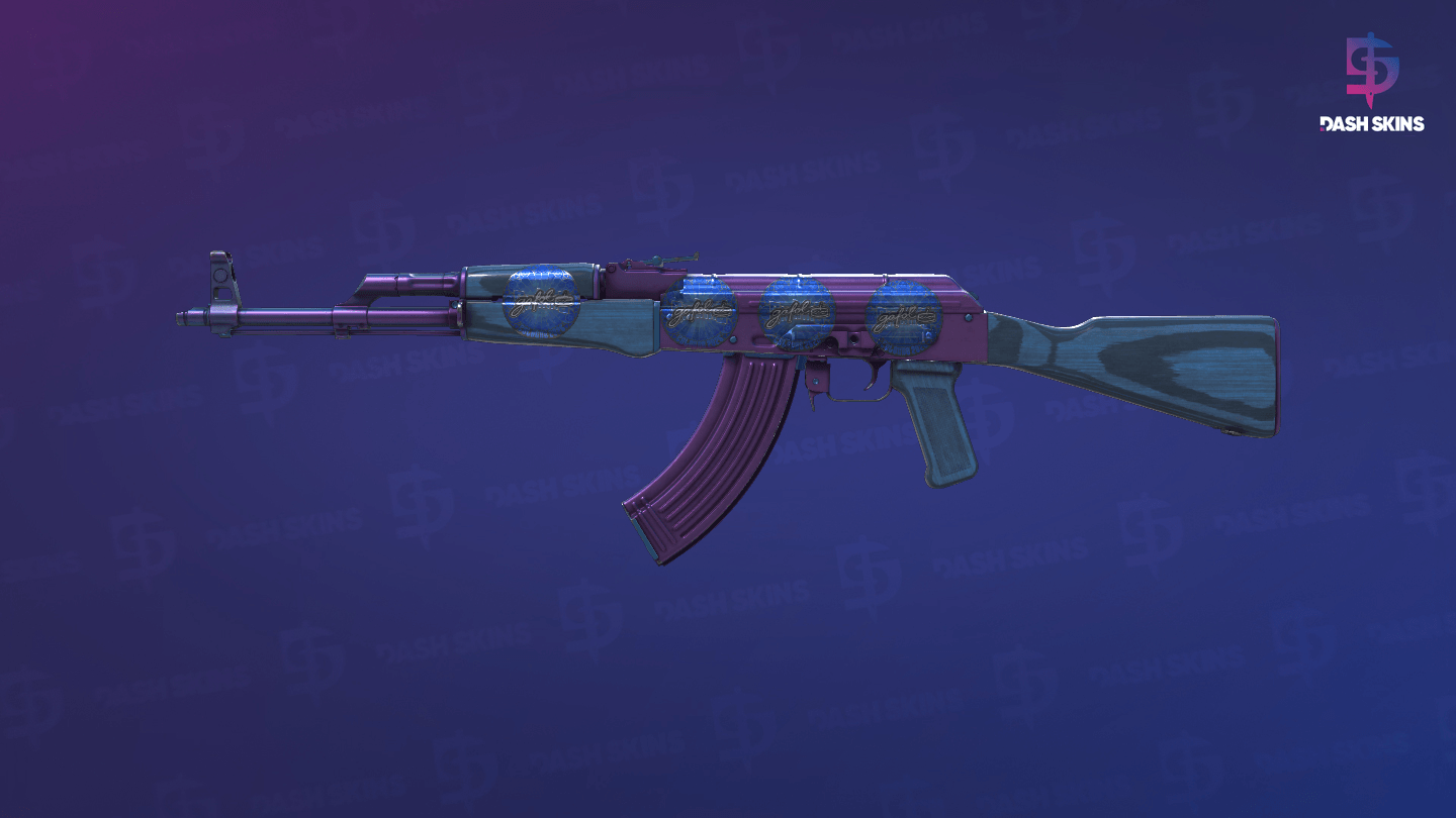 AK-47 | Midnight Laminate (Minimal Wear) Screenshot Playside