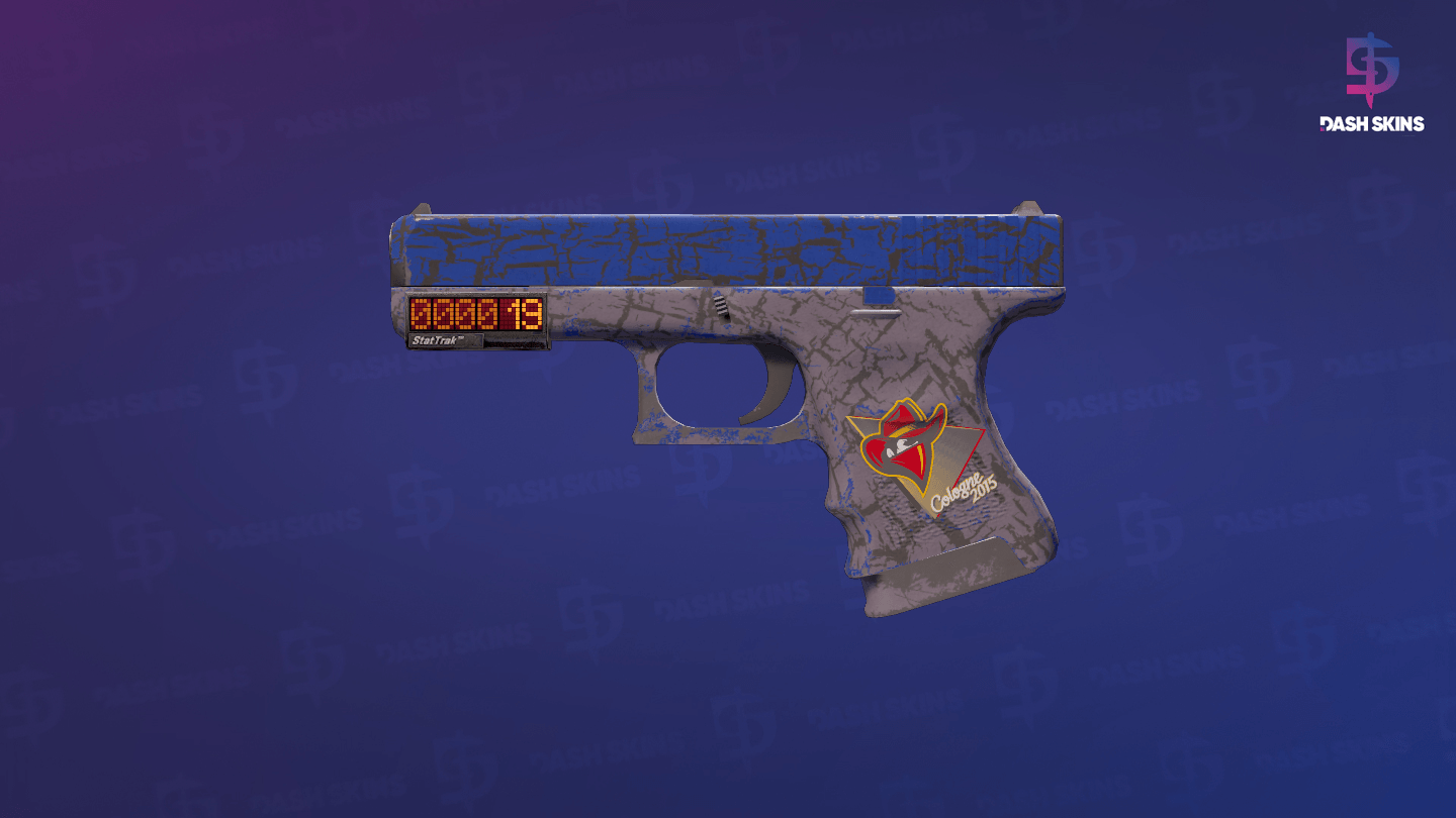 StatTrak™ Glock-18 | Blue Fissure (Field-Tested) Screenshot Playside
