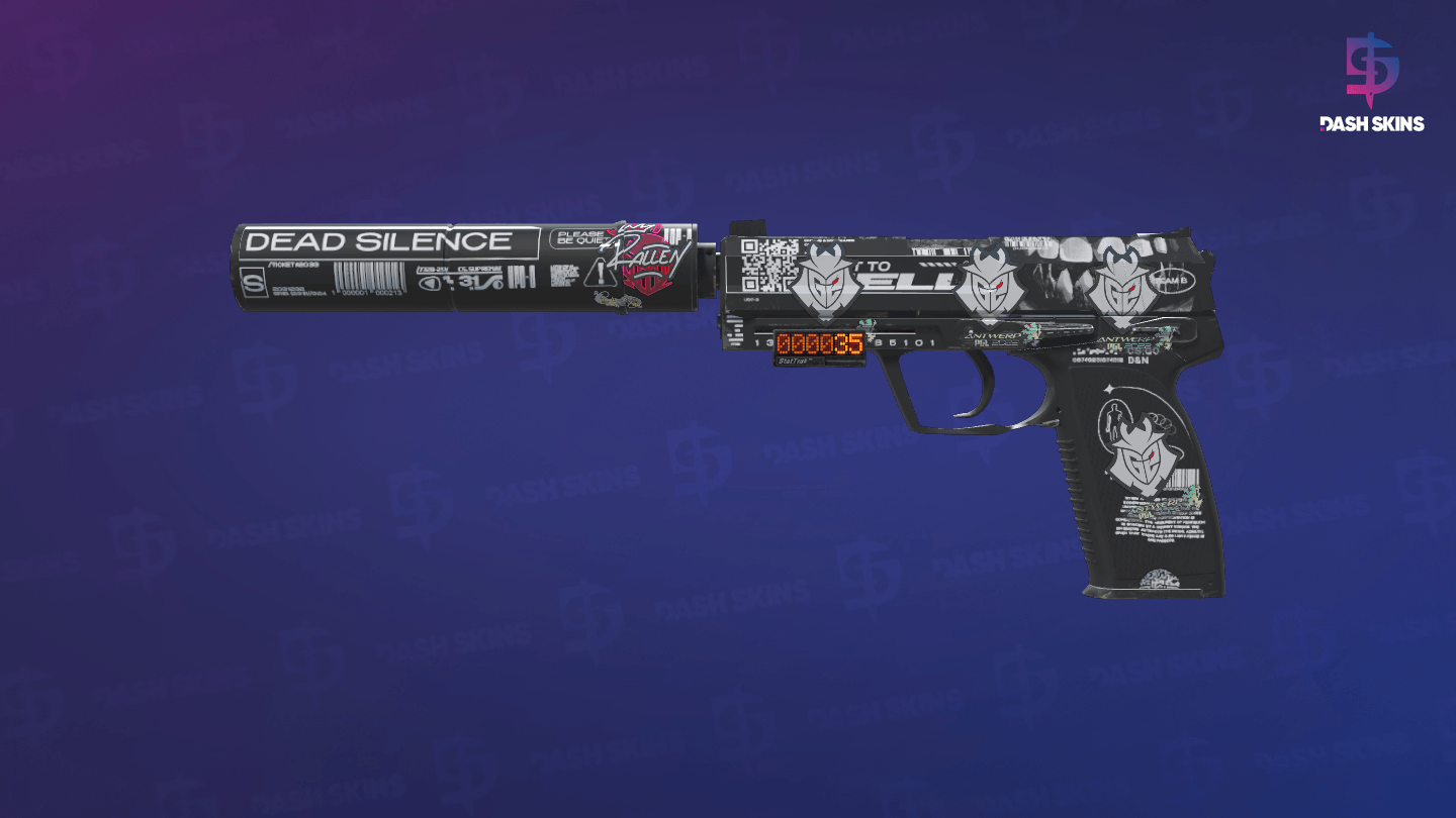 StatTrak™ USP-S | Ticket to Hell (Minimal Wear) Screenshot Playside