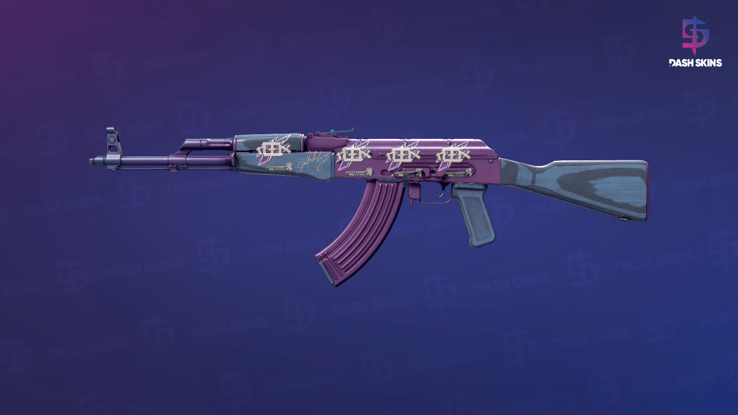 AK-47 | Midnight Laminate (Minimal Wear) Screenshot Playside