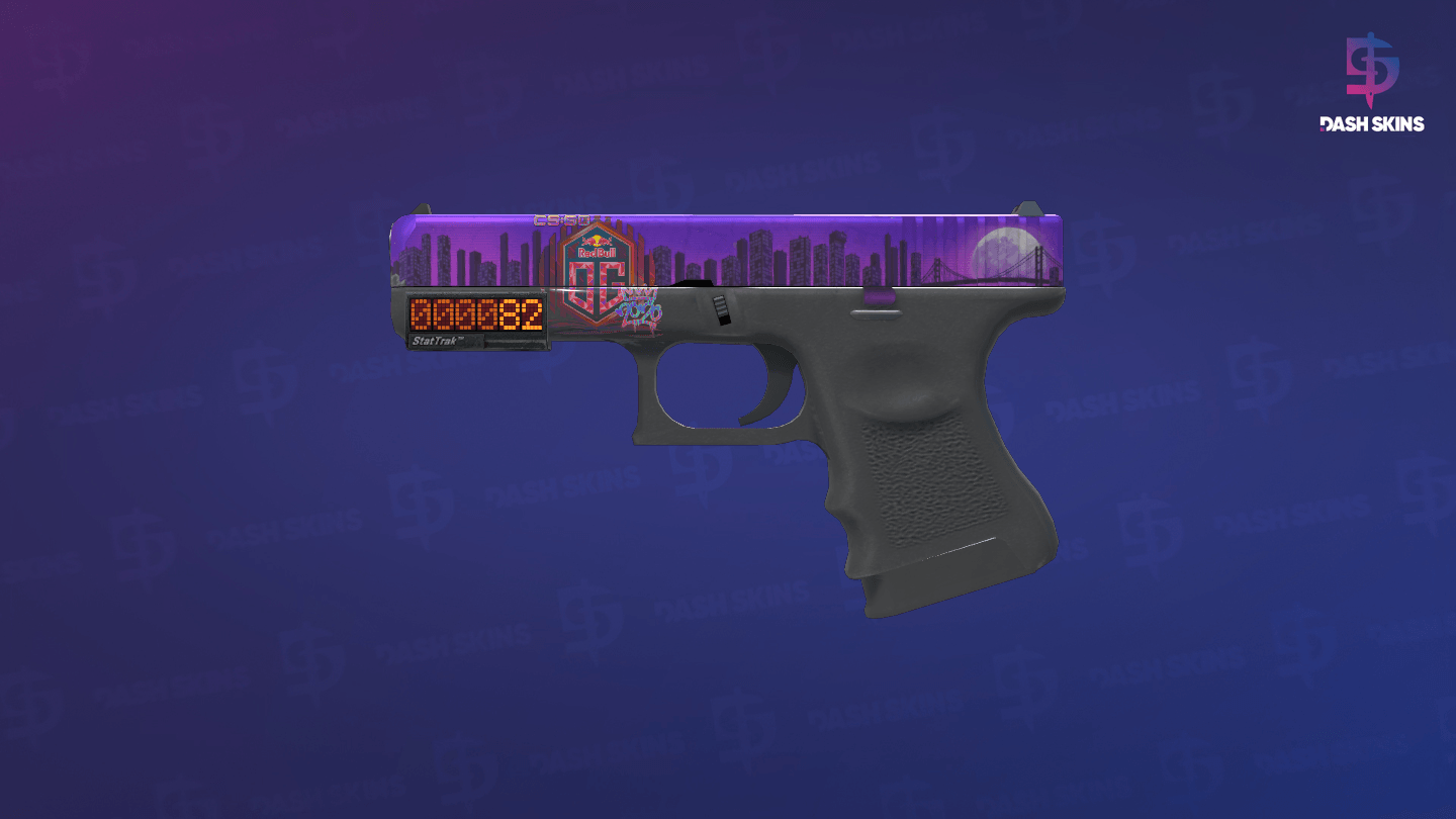 StatTrak™ Glock-18 | Moonrise (Minimal Wear) Screenshot Playside