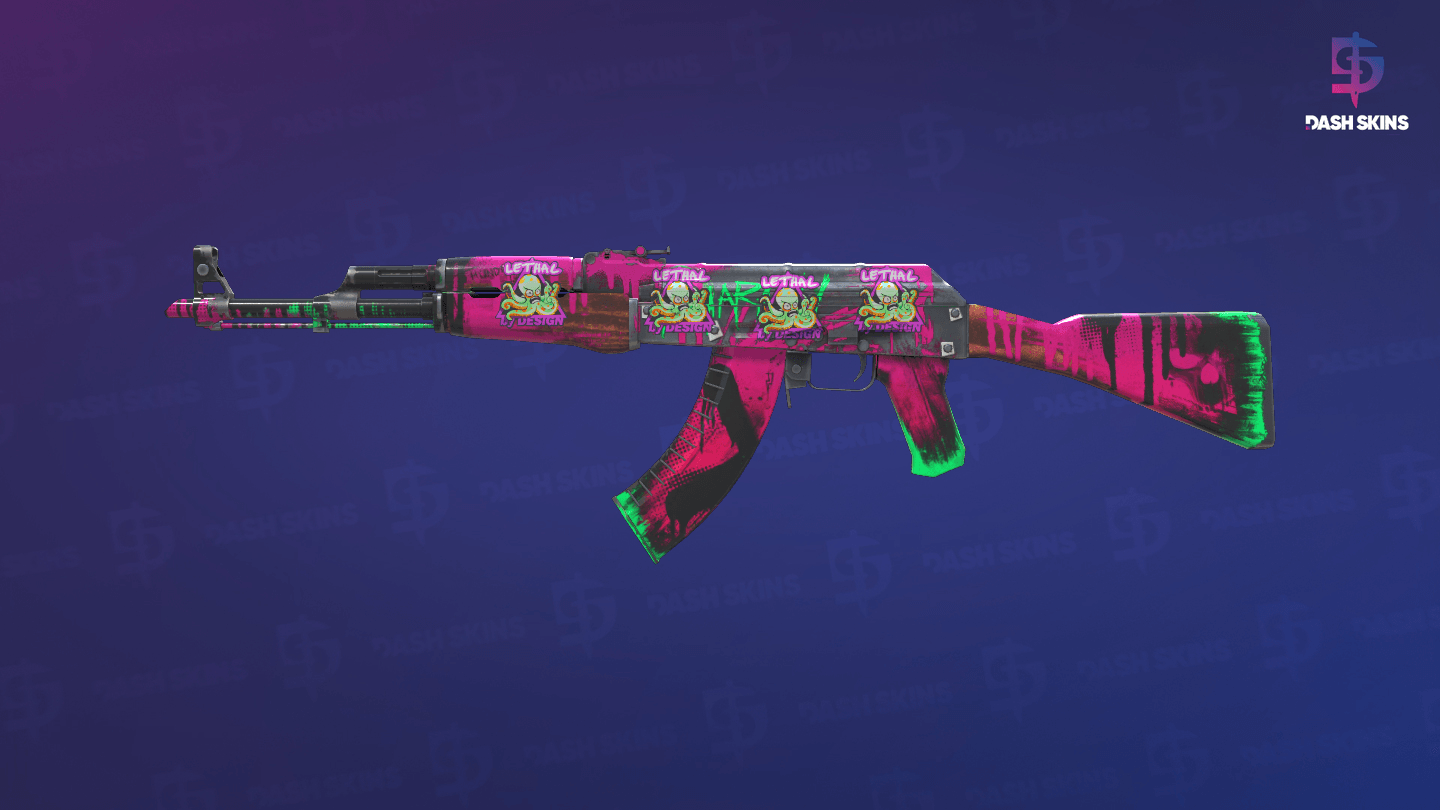 AK-47 | Neon Revolution (Field-Tested) Screenshot Playside