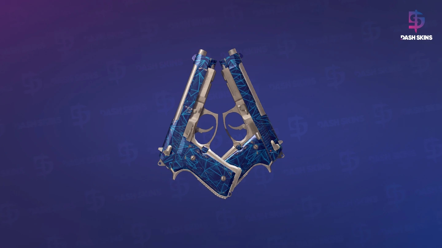 Dual Berettas | Cobalt Quartz (Field-Tested) Screenshot Playside