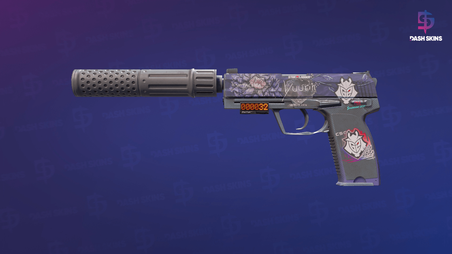 StatTrak™ USP-S | Black Lotus (Field-Tested) Screenshot Playside