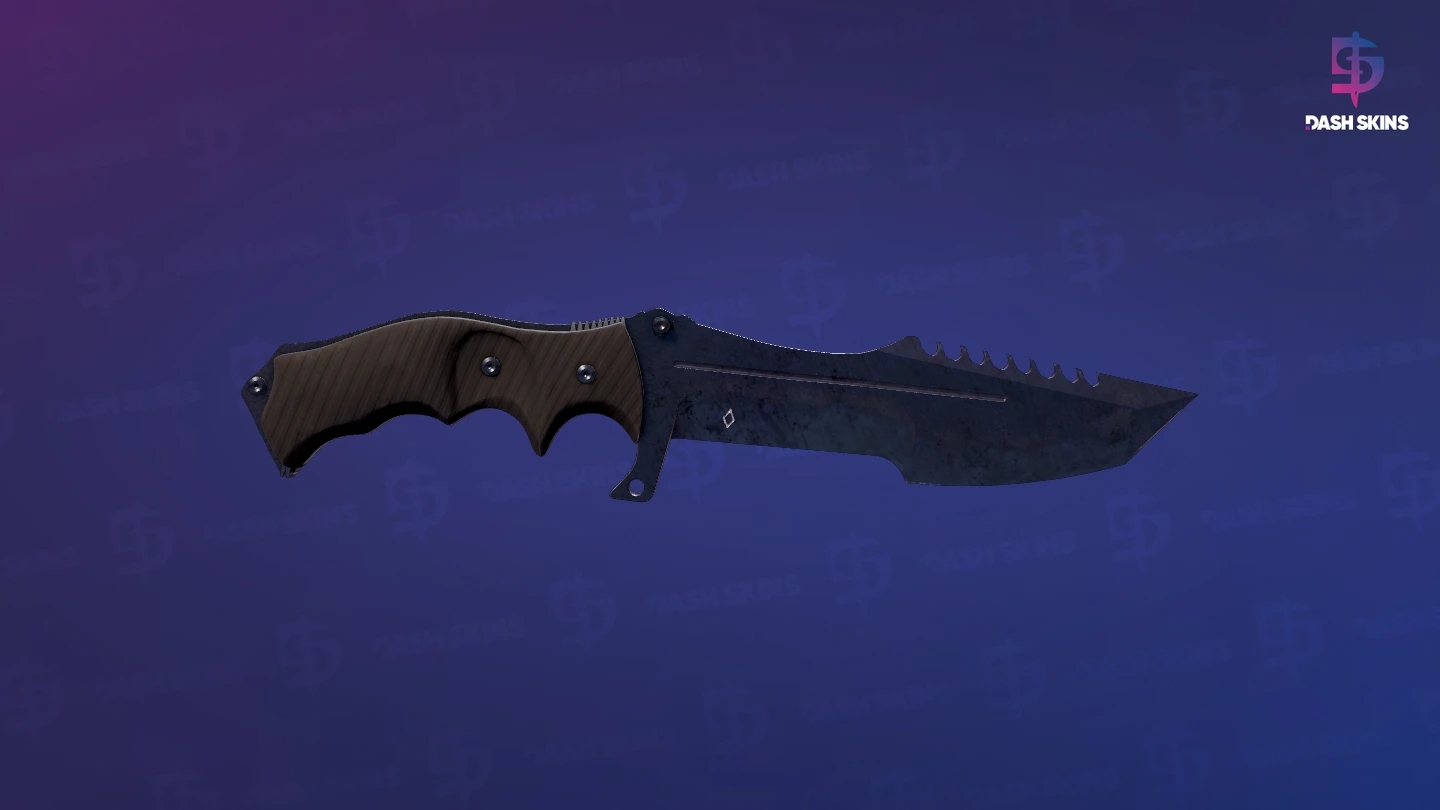 ★ StatTrak™ Huntsman Knife | Blue Steel (Well-Worn) Screenshot Playside