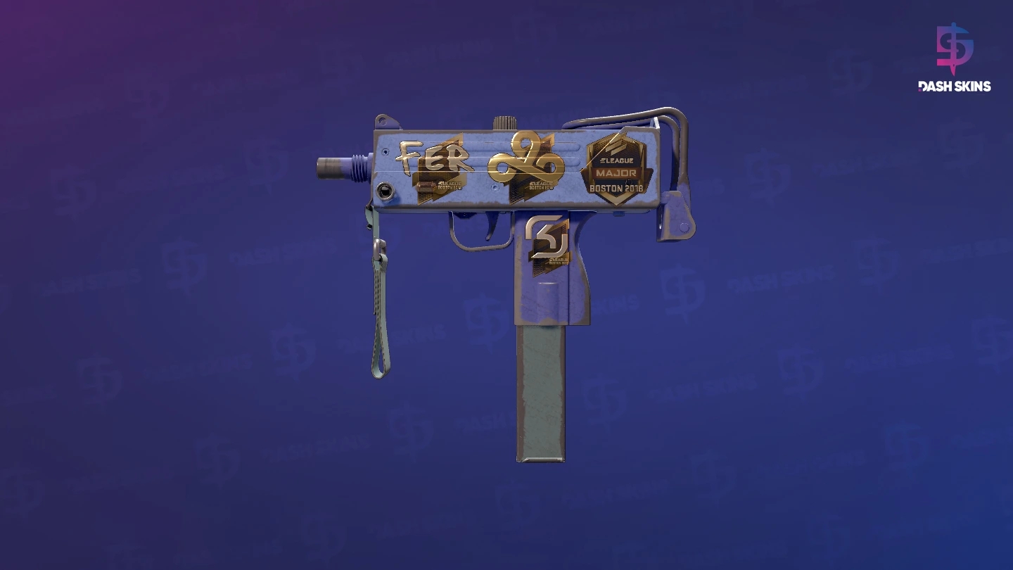 Souvenir MAC-10 | Indigo (Battle-Scarred) Screenshot Playside