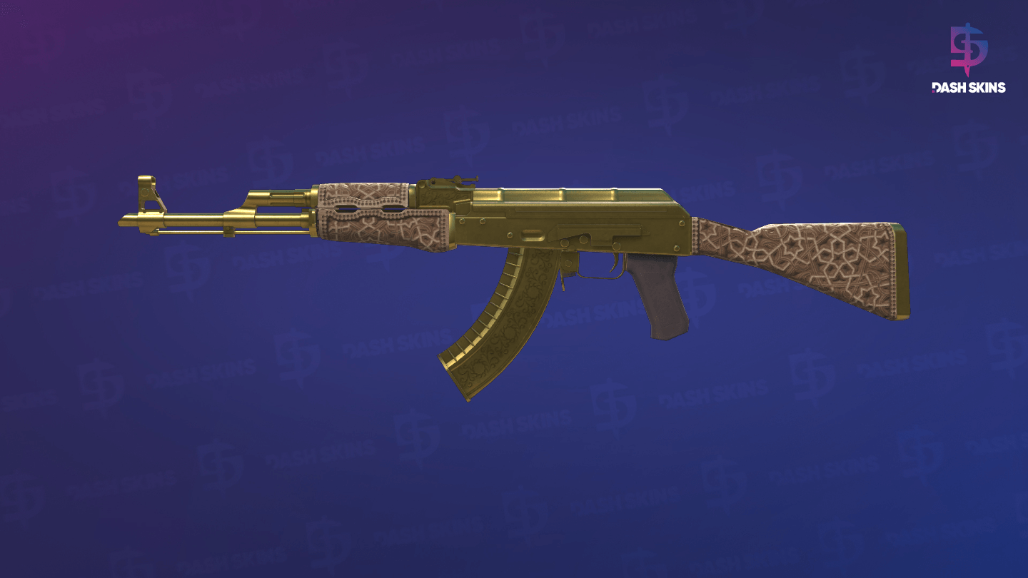 AK-47 | Gold Arabesque (Field-Tested) Screenshot Playside