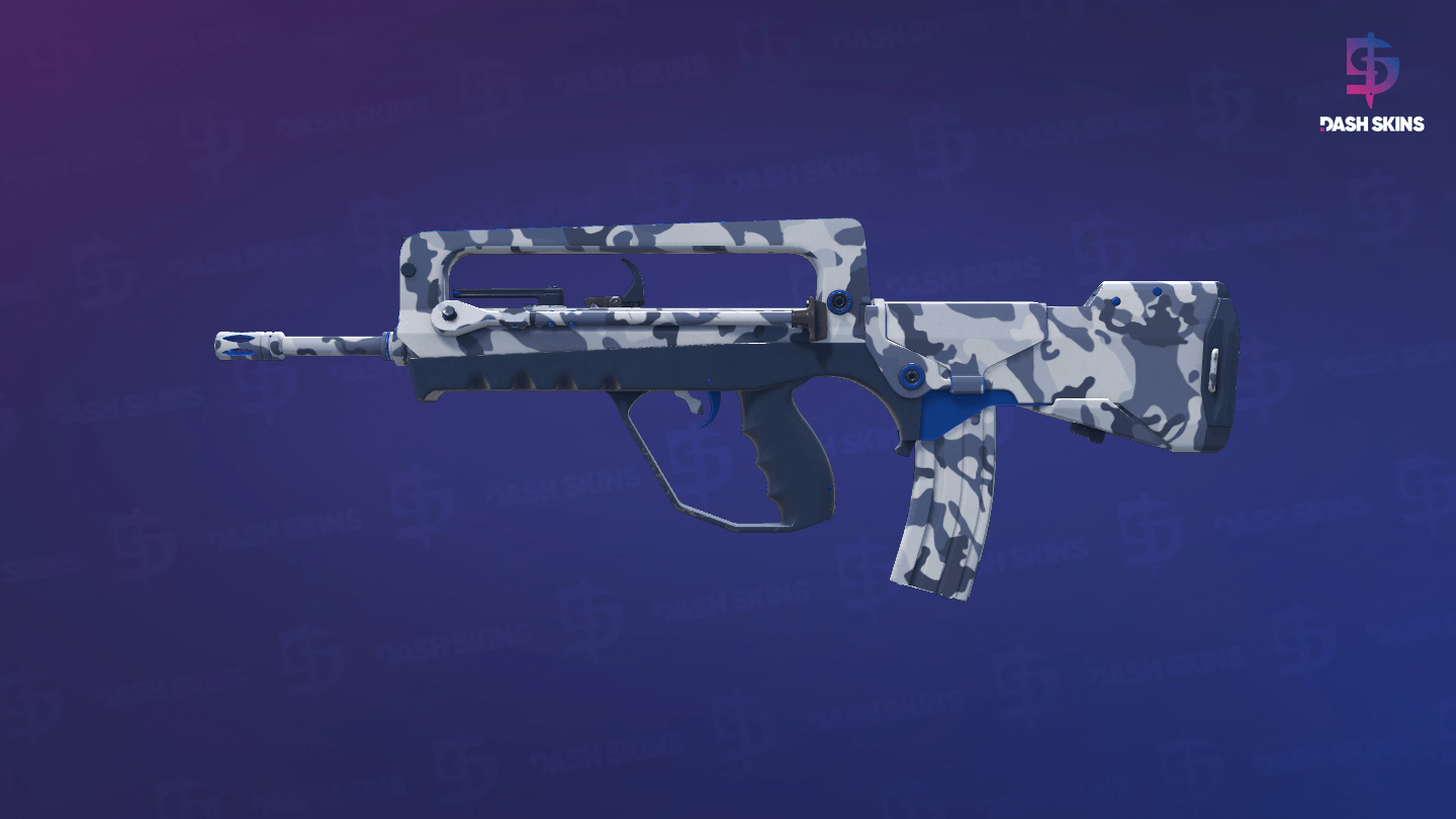 FAMAS | Yeti Camo (Minimal Wear) Screenshot Playside