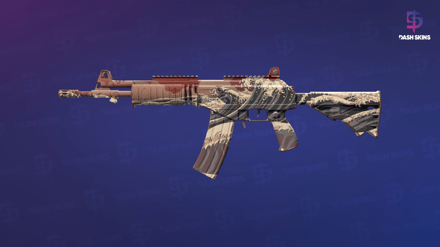 Galil AR | Crimson Tsunami (Minimal Wear) Screenshot Playside