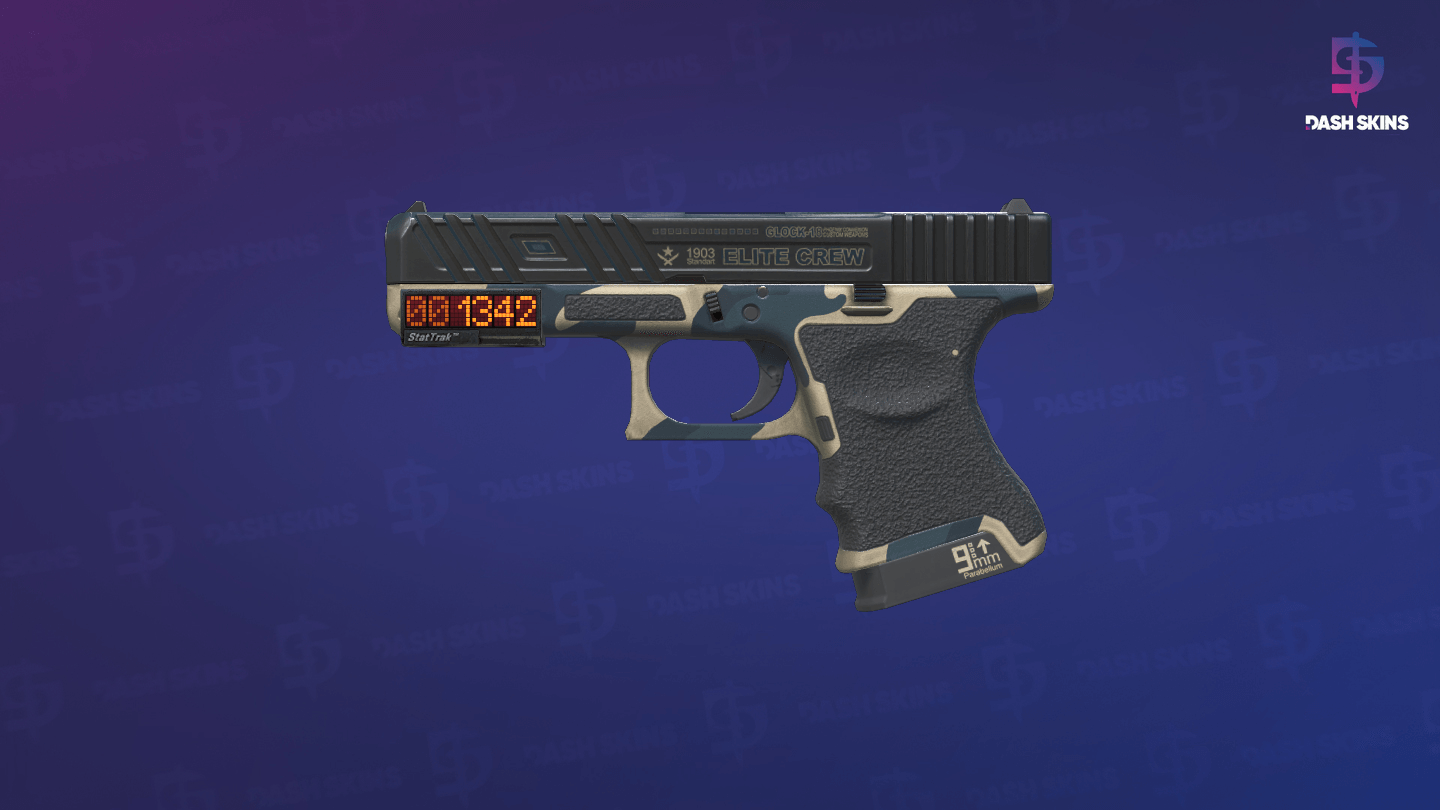 StatTrak™ Glock-18 | Winterized (Minimal Wear) Screenshot Playside