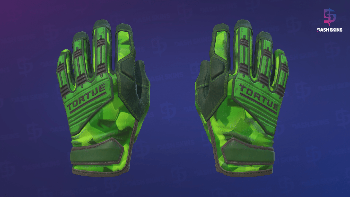 ★ Specialist Gloves | Lime Polycam (Well-Worn) Screenshot Playside