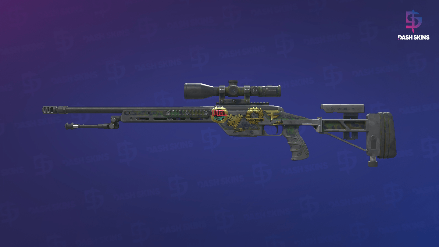 Souvenir SSG 08 | Jungle Dashed (Battle-Scarred) Screenshot Playside