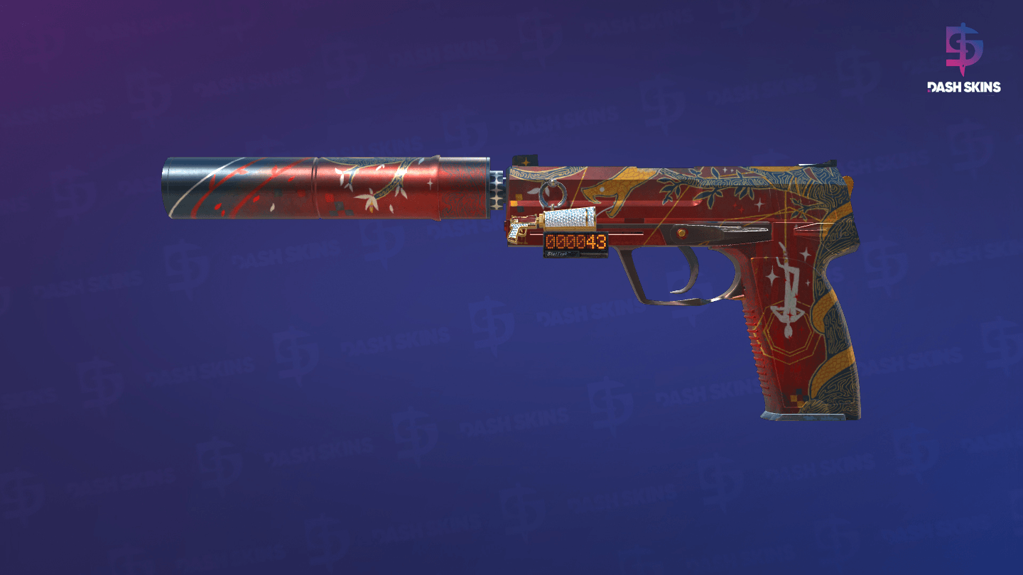 StatTrak™ USP-S | The Traitor (Well-Worn) Screenshot Playside