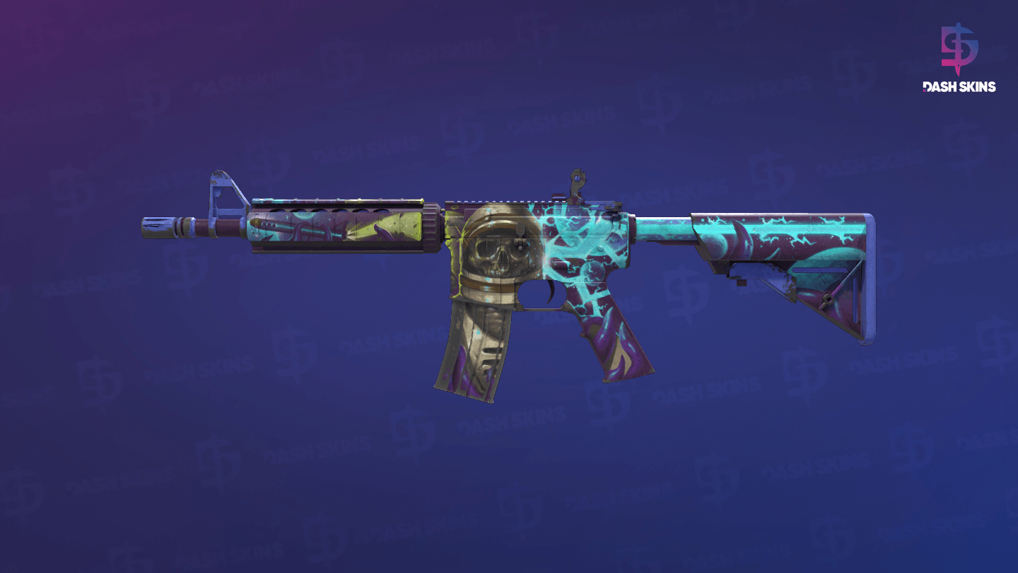 M4A4 | Desolate Space (Battle-Scarred) Screenshot Playside