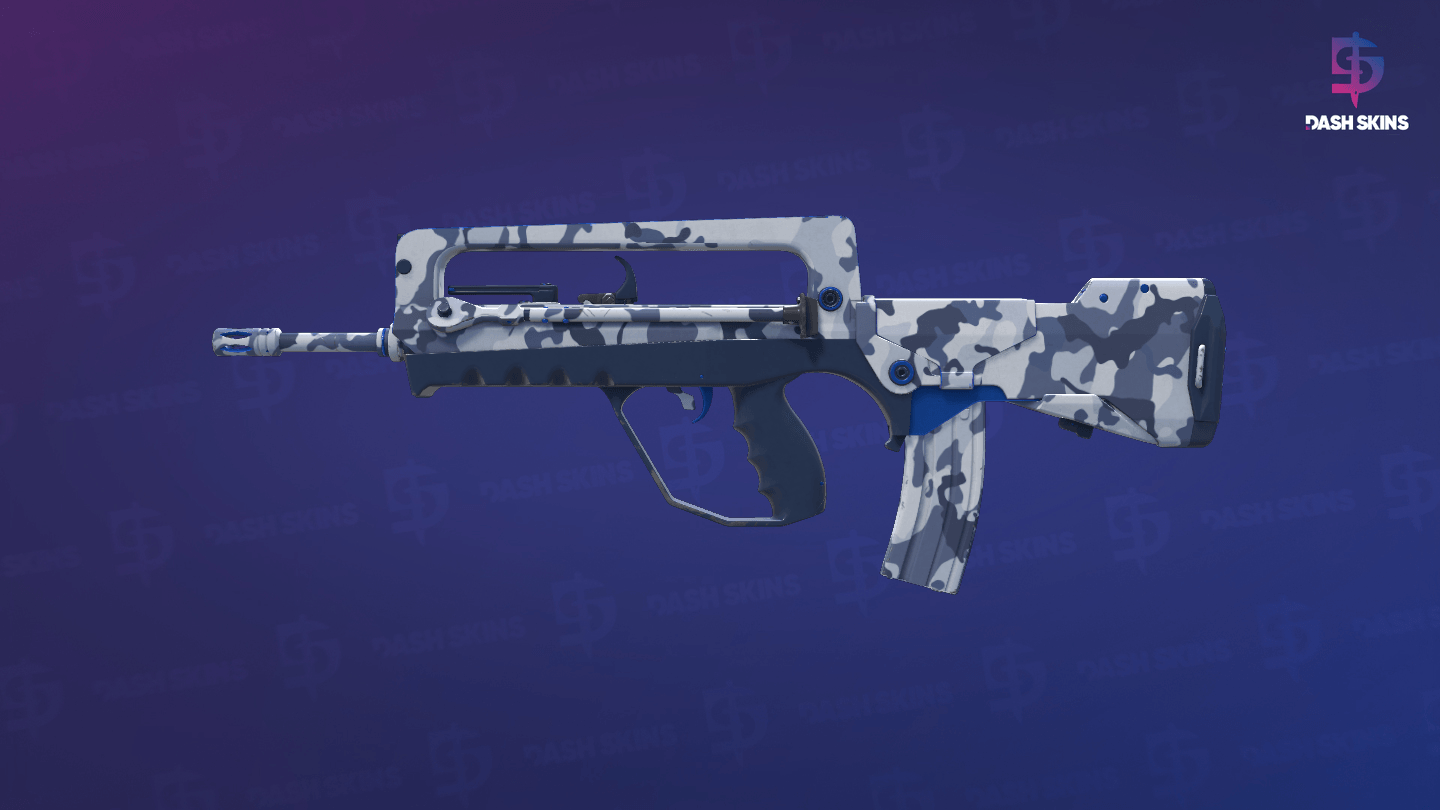FAMAS | Yeti Camo (Minimal Wear) Screenshot Playside