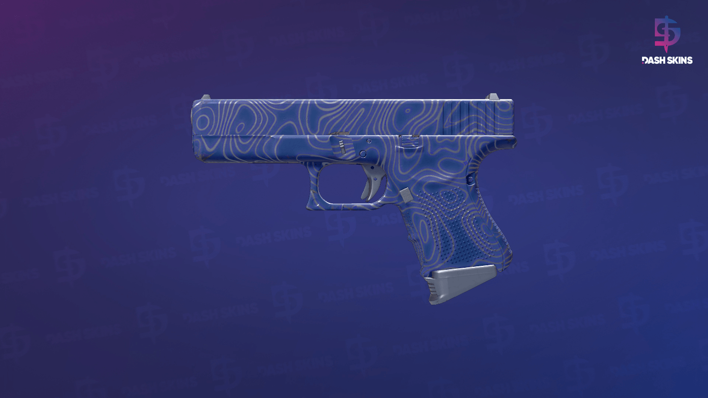 Glock-18 | Ocean Topo (Minimal Wear) Screenshot Playside