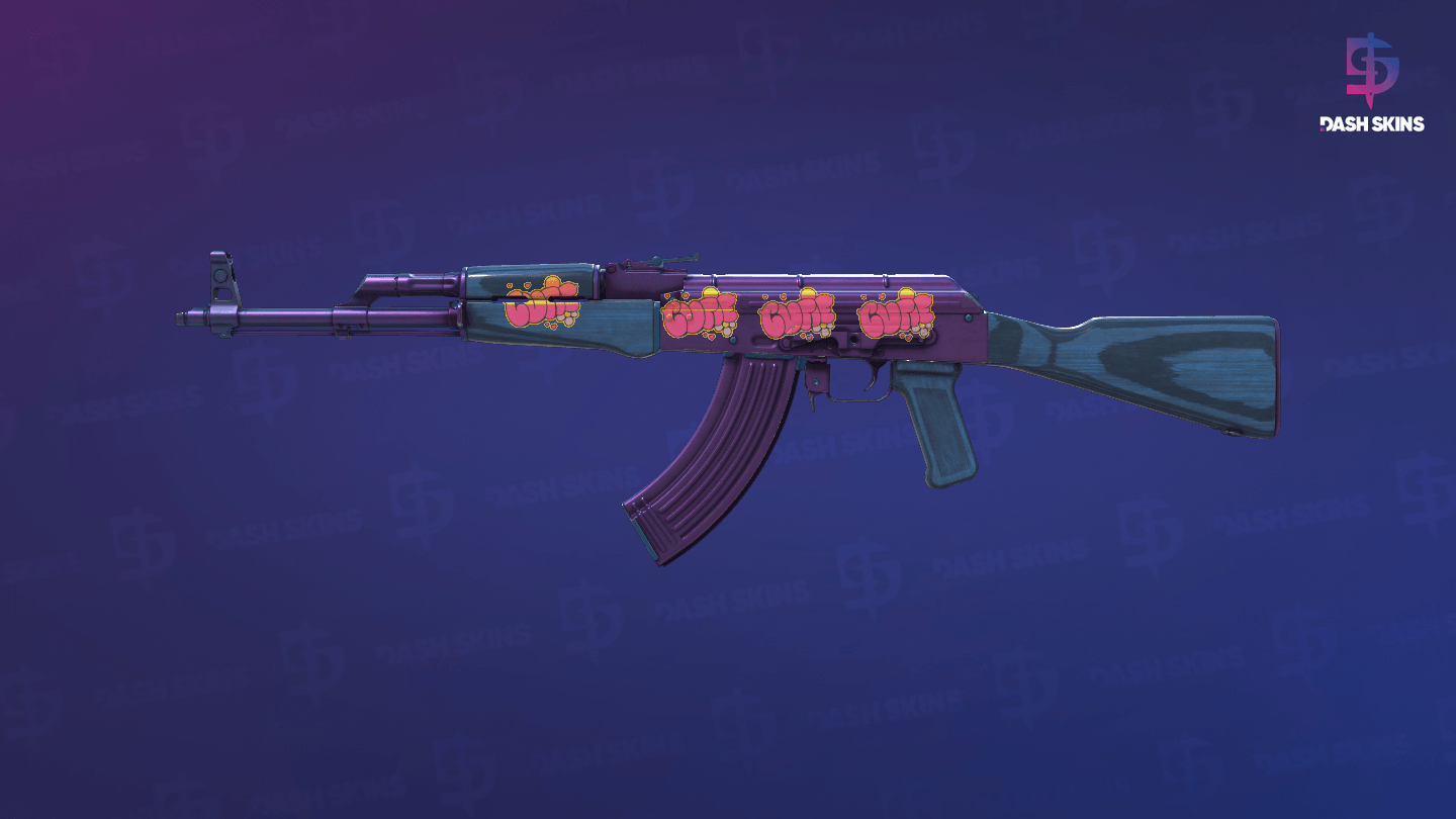 AK-47 | Midnight Laminate (Minimal Wear) Screenshot Playside