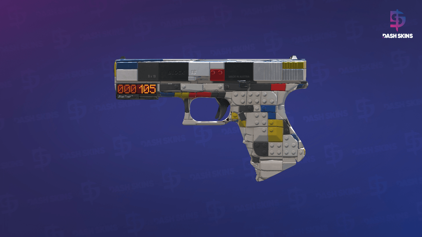 StatTrak™ Glock-18 | Block-18 (Minimal Wear) Screenshot Playside