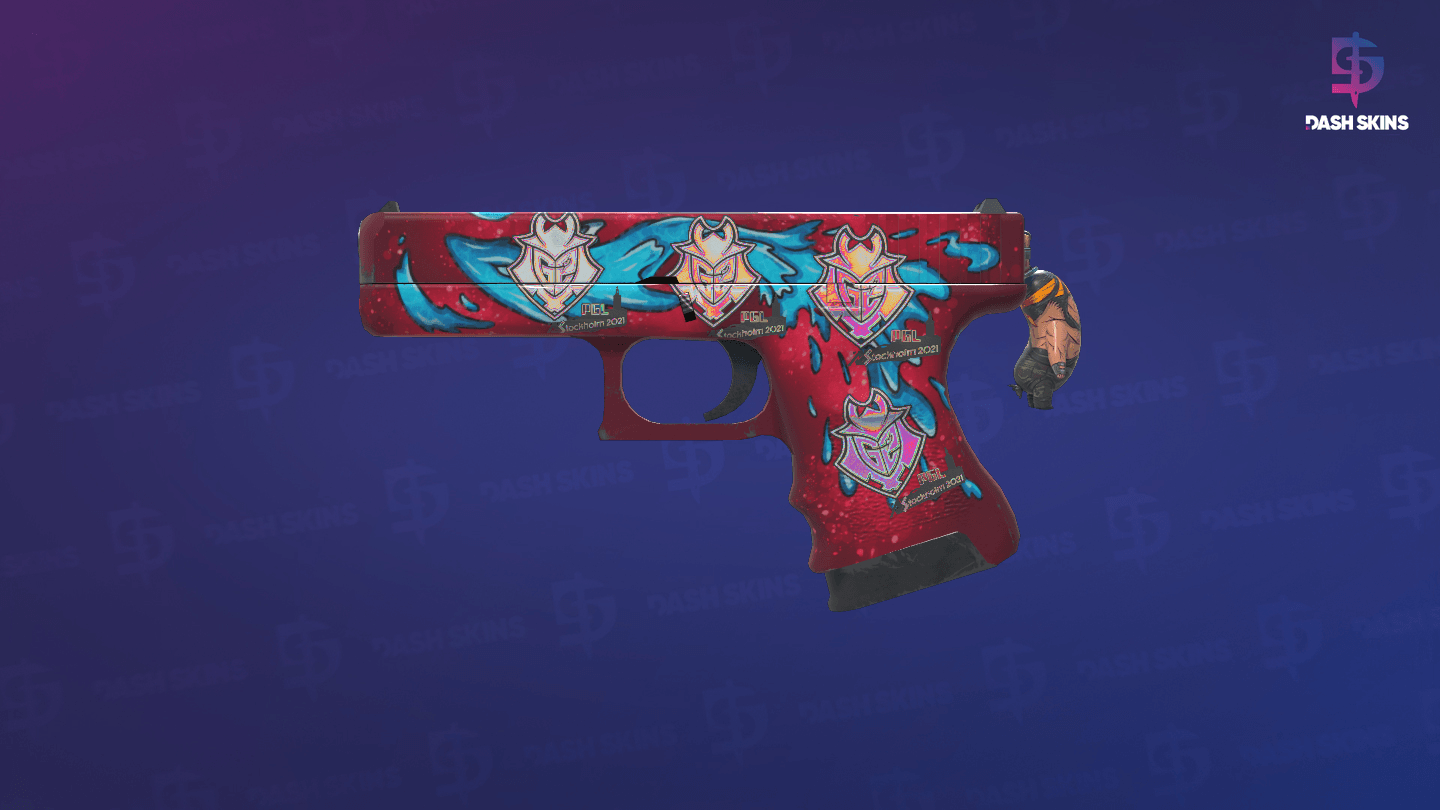 Glock-18 | Water Elemental (Minimal Wear) Screenshot Playside