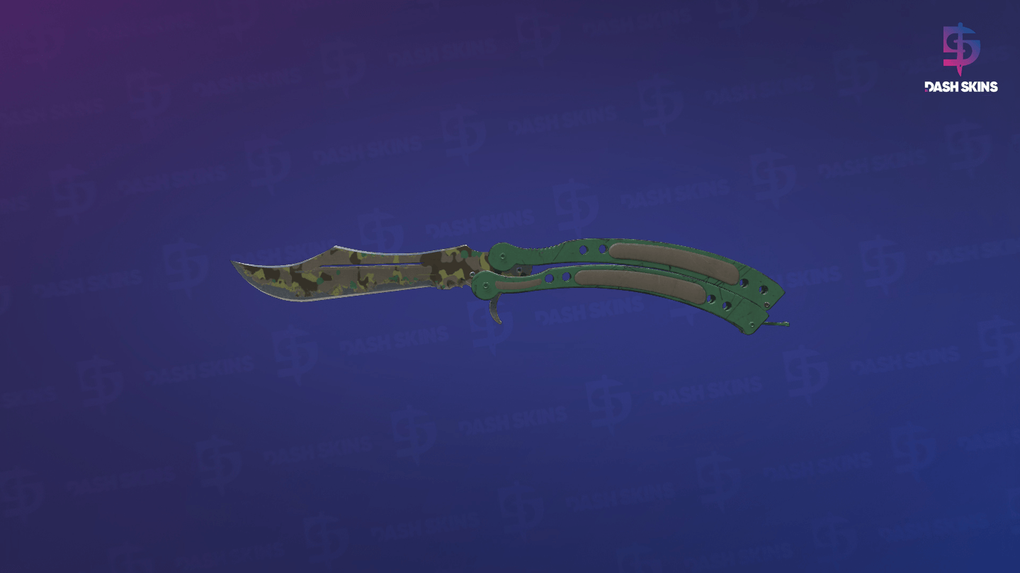 ★ Butterfly Knife | Boreal Forest (Well-Worn) Screenshot Playside