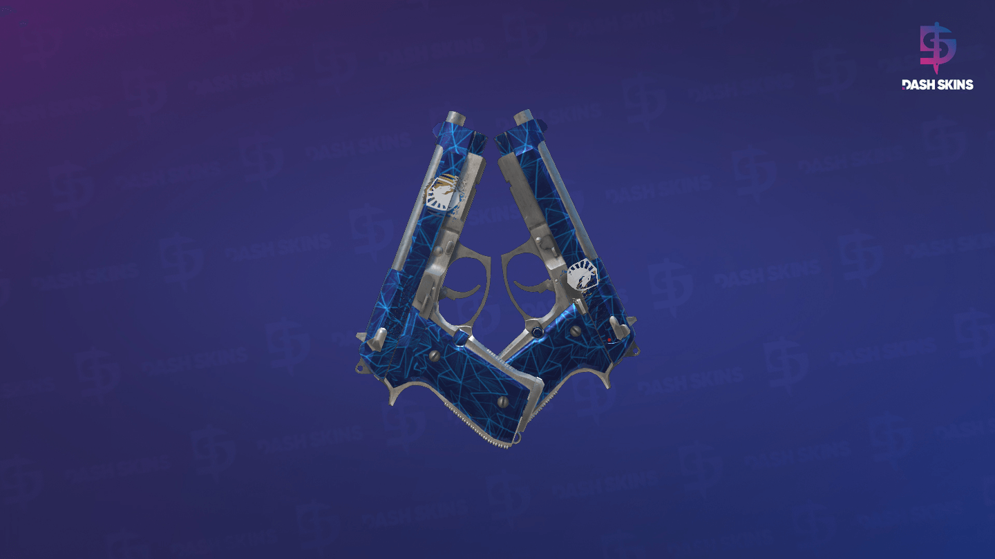 Dual Berettas | Cobalt Quartz (Factory New) Screenshot Playside