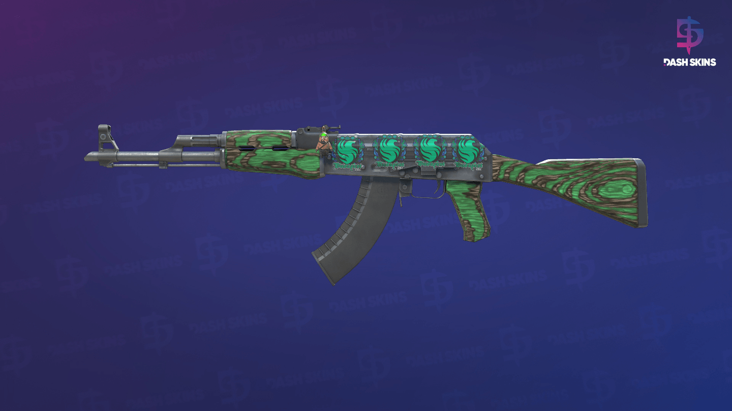 Souvenir AK-47 | Green Laminate (Minimal Wear) Screenshot Playside