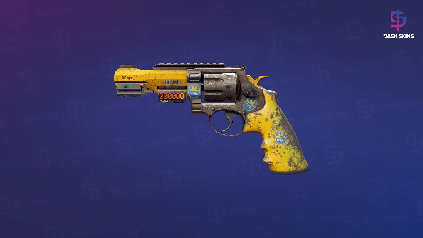 StatTrak™ R8 Revolver | Banana Cannon (Well-Worn) Screenshot Playside