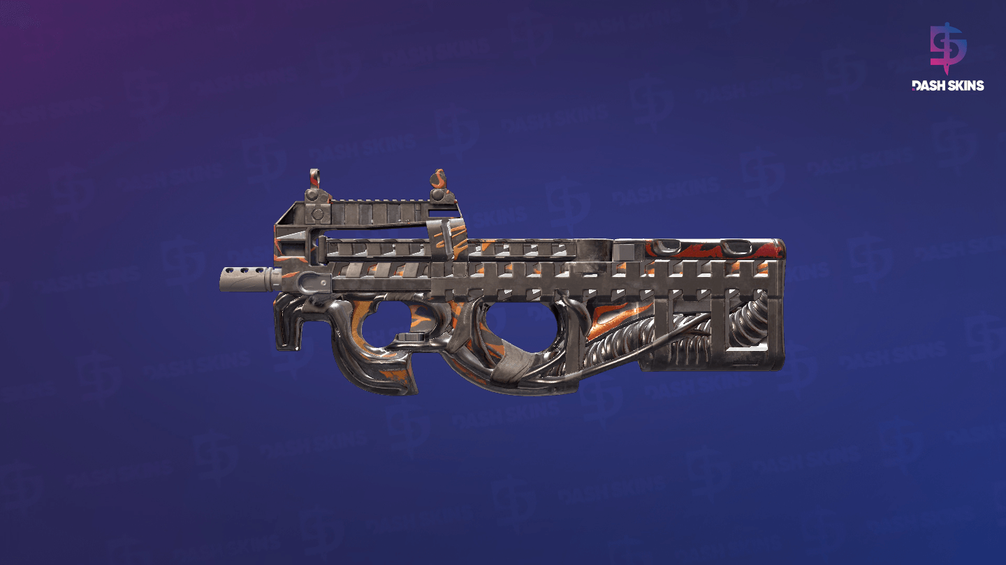 P90 | Vent Rush (Battle-Scarred) Screenshot Playside