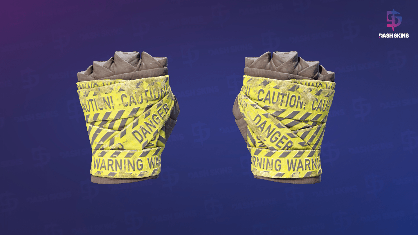 ★ Hand Wraps | CAUTION! (Battle-Scarred) Screenshot Playside