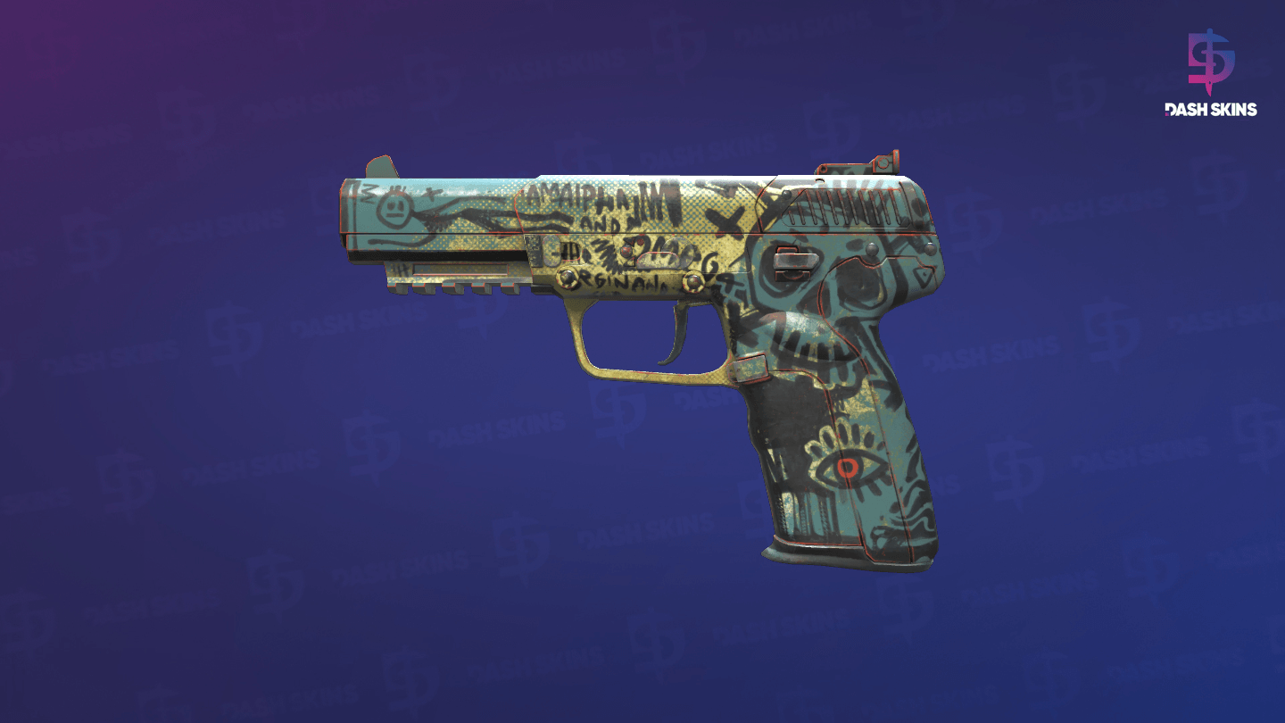 Five-SeveN | Scrawl (Minimal Wear) Screenshot Playside
