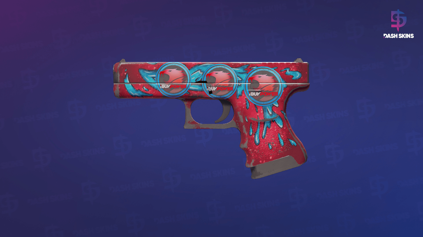Glock-18 | Water Elemental (Well-Worn) Screenshot Playside